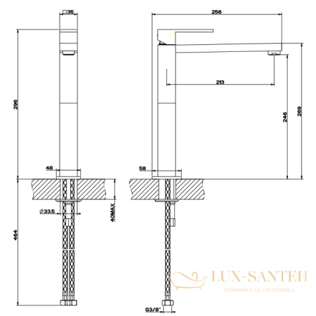 смеситель для раковины gessi rettangolo 11924.031, хром