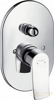 смеситель для ванны hansgrohe metris 31484000, хром