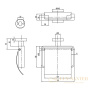 бумагодержатель с крышкой villeroy & boch elements-striking tva152013000k5, черный матовый