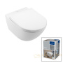 подвесной унитаз villeroy & boch universo 4670t901 twistflush, белый