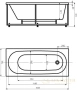 акриловая ванна aquatek оберон 160x70 obr160-0000041 с фронтальным экраном (слив справа)