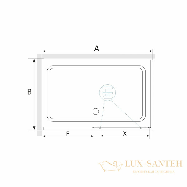 душевой уголок rgw stilvoll 323242118-011 sv-42-1 110x80, профиль хром, стекло прозрачное