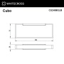 полотенцедержатель whitecross cubo cu2458glb, брашированное золото