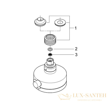 верхний душ grohe relexa 27530000 130 мм, хром