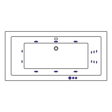 ванна whitecross savia duo 170x80 "smart", 0103.170080.100.smart.cr, белый