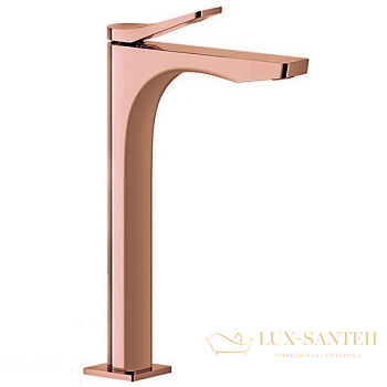 смеситель для раковины высокий gessi rilievo 59010.030, copper pvd