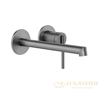 встраиваемый смеситель gessi ingranaggio 63583.149 для раковины, внешняя часть, finox brushed nickel