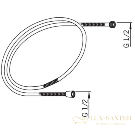 душевой комплект ideal standard alpha bd003aa 201 мм, хром