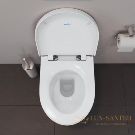 подвесной безободковый унитаз duravit no.1 45620900a1 rimless, белый