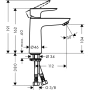 смеситель для раковины hansgrohe talis e 71714000, хром