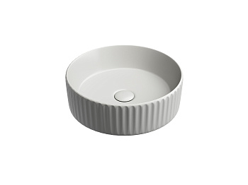 умывальник чаша накладная круглая серый матовый, ceramica nova element 360*360*115мм cn6057msg