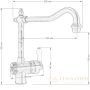 смеситель seaman barcelone ssl-5077-sun для кухни, золотой