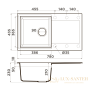 кухонная мойка omoikiri sakaime 78-pl tetogranit х платина, 4993196