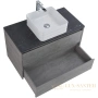 тумба belbagno kraft kraft-1000-2c-so-cg 100 см, cemento grigio