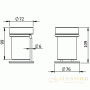 стакан langberger alster 10913a, хром