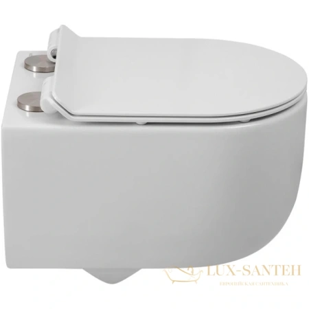 подвесной безободковый унитаз belbagno soft bb084ch-tor, белый