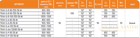 ножки для поддонов cezares tray-s-4.3-ml, черный матовый