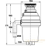 измельчитель пищевых отходов zorg inox zr-56 d, хром