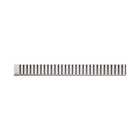 alcaplast решетка для водоотводящих желобов (apz1, apz4, apz12) дизайн line, нерж. сталь, глянцевая line-550l, 550 мм