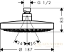 верхний душ hansgrohe croma select s 180 2jet 26522000