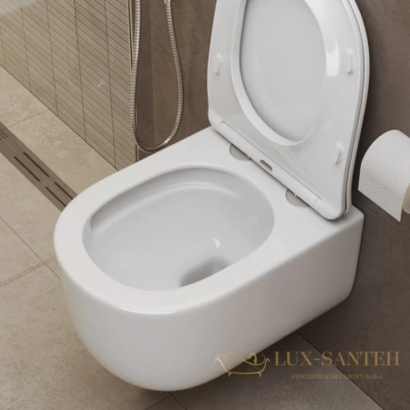 подвесной безободковый унитаз belbagno soft bb084ch-tor, белый