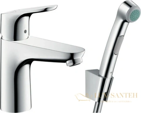 смеситель для раковины hansgrohe focus 31927000 с гигиеническим душем