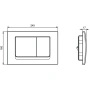 смывная клавиша механическая ideal standard solea m1 r0108ac, белый