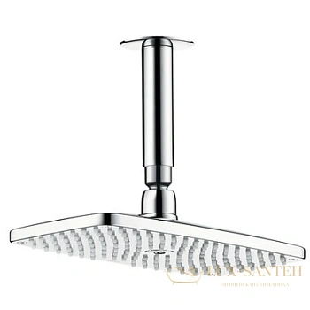 верхний душ hansgrohe raindance e 240 air 1jet 27380000, потолочное подсоединение 100 мм, ½’