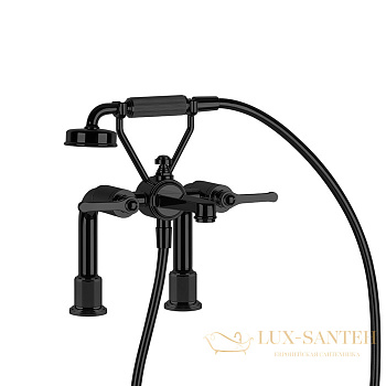 смеситель gessi venti20 65115.299 на борт ванны, black xl