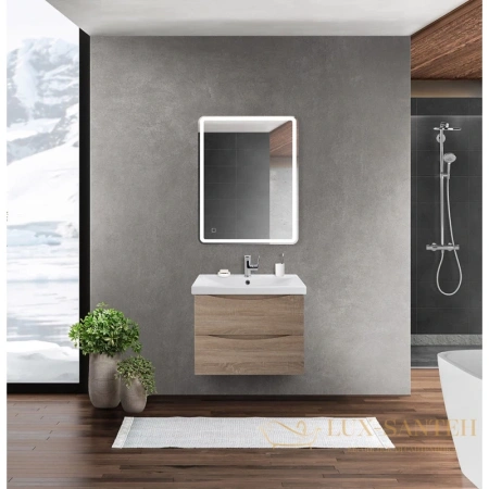 тумба belbagno marino marino-cer-600-2c-so-wo-p 56,4 см, rovere bianco