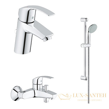 комплект смесителей grohe eurosmart 124446, хром