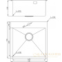 кухонная мойка milacio denia mc.77480 51 см, нержавеющая сталь