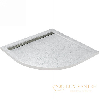 душевой поддон cezares tray as tray-as-r-80-30-w из искусственного камня 80x80, белый