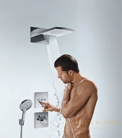 верхний душ hansgrohe rainfall 180 air хром 28433000