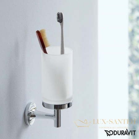 стакан duravit starck t 0099311000 настенный, хром