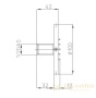 форсунка боковая поворотная, массажная струя, для душа bossini tondo flat i00175.073, чёрный матовый