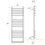 полотенцесушитель 500x1000 водяной point омега pn90150s п15, хром