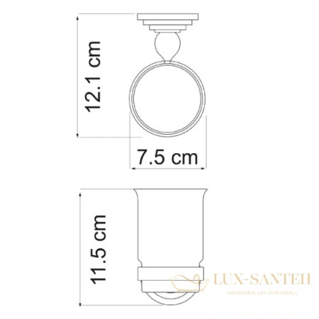 стакан wasserkraft ammer k-7028, никель