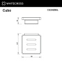 мыльница подвесная whitecross cubo cu2420bl, черный мат