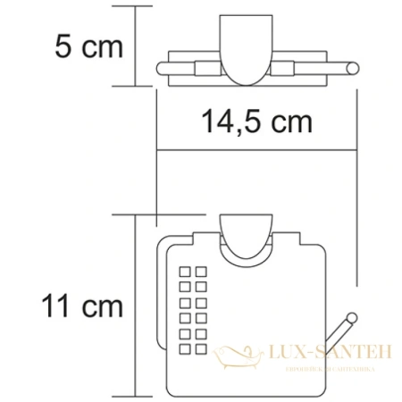 бумагодержатель wasserkraft kammel k-8325, хром