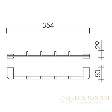 крючок schein allom 221*4b, хром