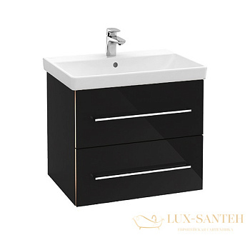 тумба под раковину villeroy & boch avento a890 00 b3 630x514x452 мм, crystal black 