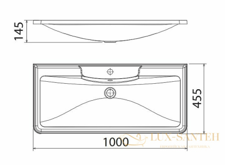 раковина belbagno bb1000/455-lv-mr-alr 100 см, белый