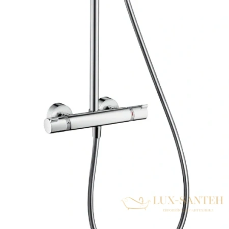 душевая система hansgrohe raindance select s 27129400 240 мм 2jet showerpipe, ½’ белый/хром