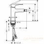 смеситель для биде hansgrohe metropol 32520000