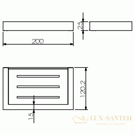 мыльница langberger vico 30060a, хром