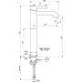 смеситель для раковины ideal standard ceraline bc269xg без донного клапана, черный матовый