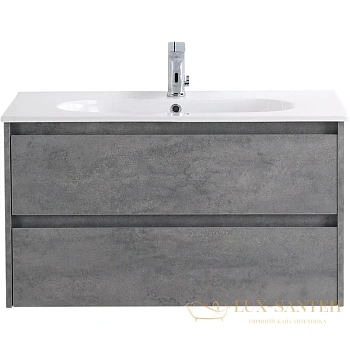 тумба belbagno kraft kraft-1000-2c-so-cg 100 см, cemento grigio