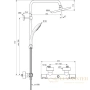 душевая система ideal standard ceratherm t25 a7545xg 200 мм, черный матовый