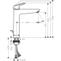 смеситель для раковины hansgrohe logis 71095000, хром